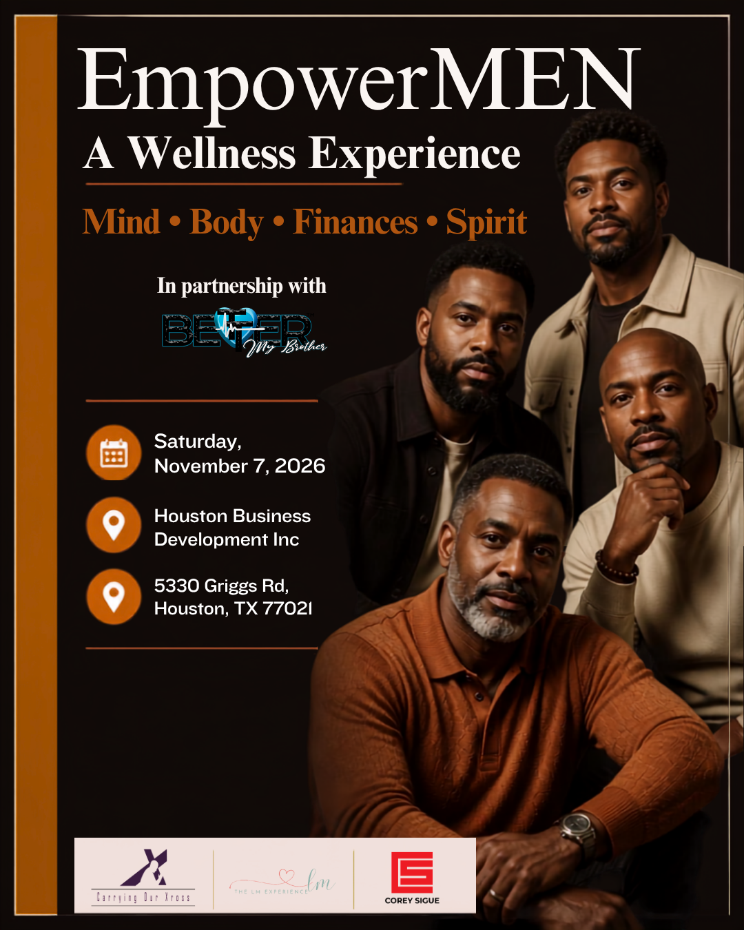 EmpowerMEN: A Wellness Experience event flyer