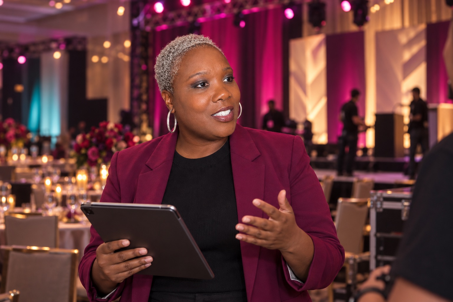 LaKisha Mosley working on an LMX experience